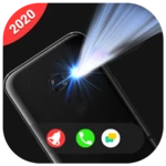 color flash on calls and sms – torch flashlight android application logo